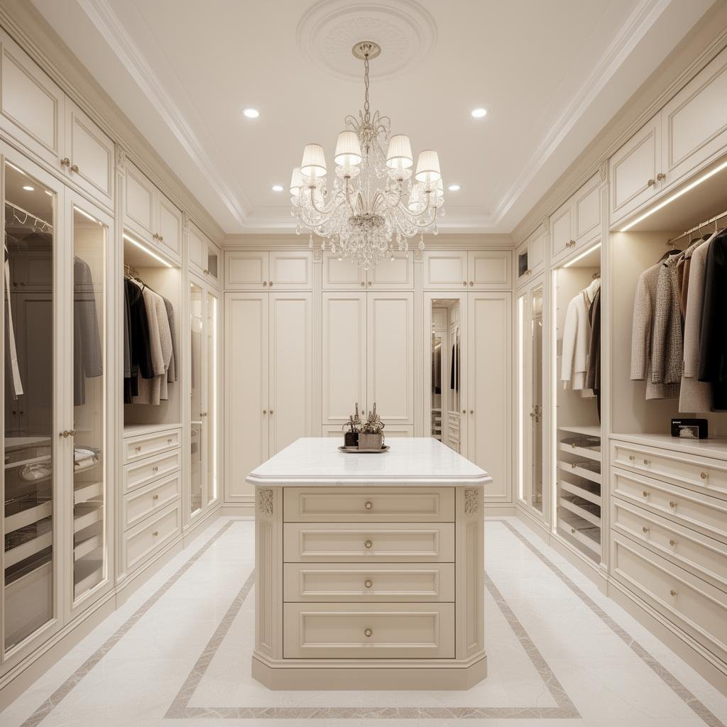 Custom reach-in closet